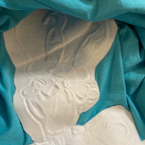 Vintage Looney Tunes Turquoise Embossed Tweety Bird T-Shirt - Picture 6 of 6